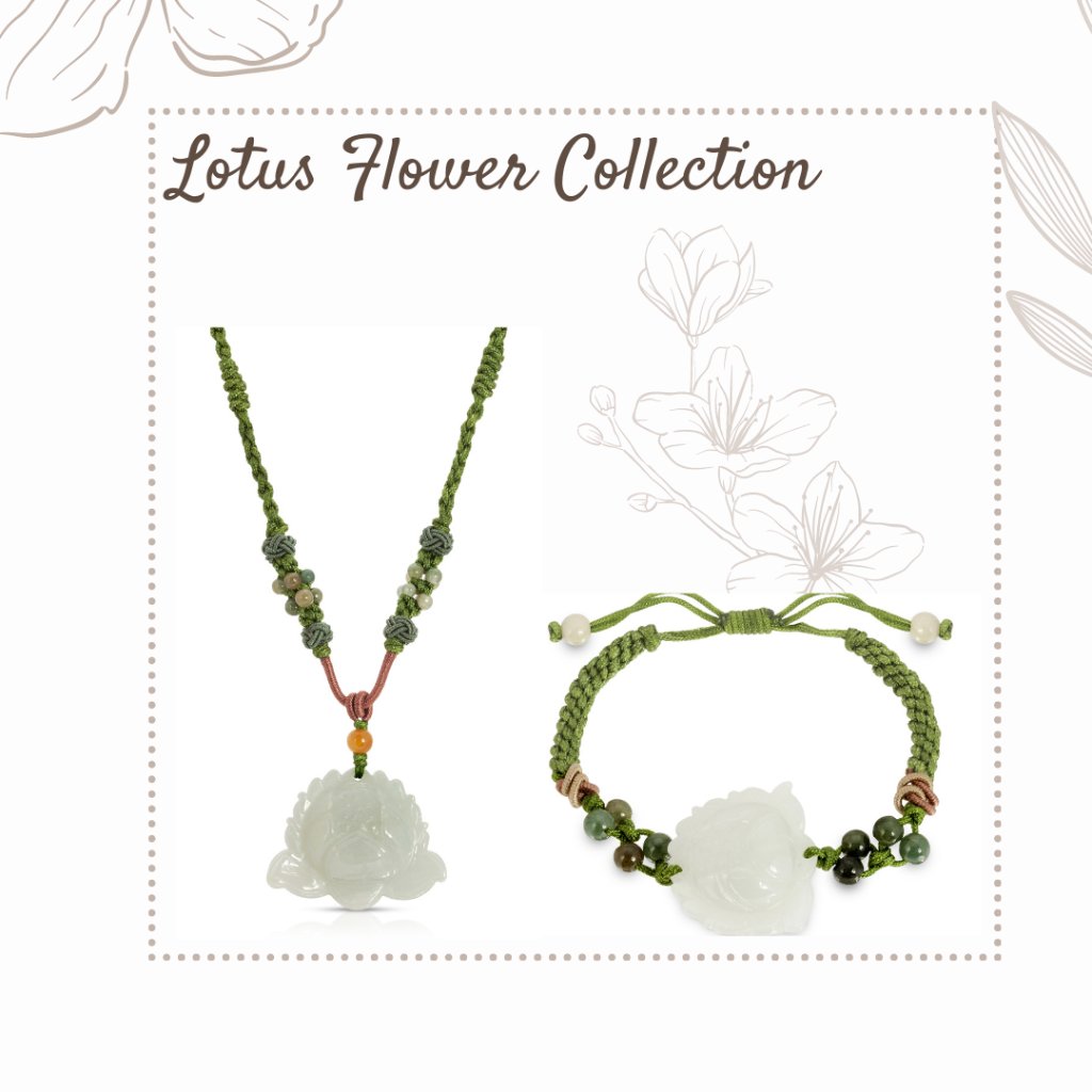 Serenity And Grounding With This Lotus Handmade Jade Bracelet